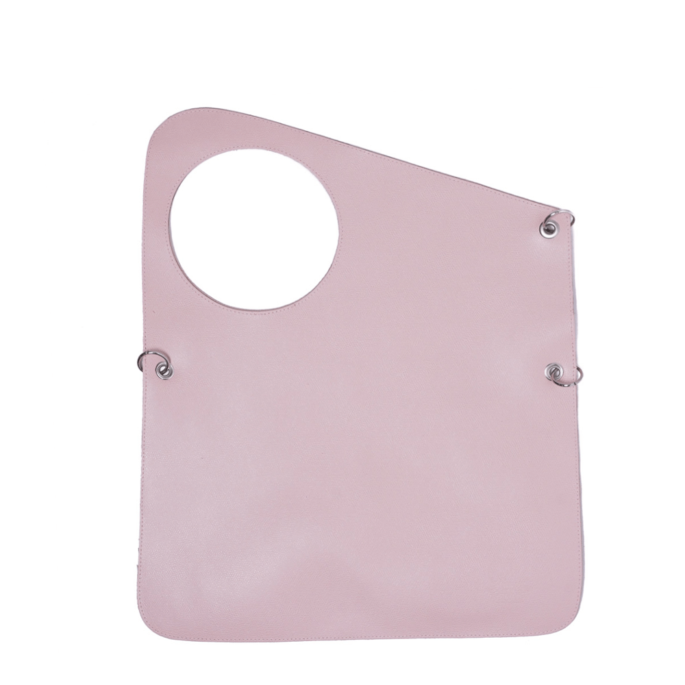 Дамска чанта от естествена кожа модел Sara lt pink